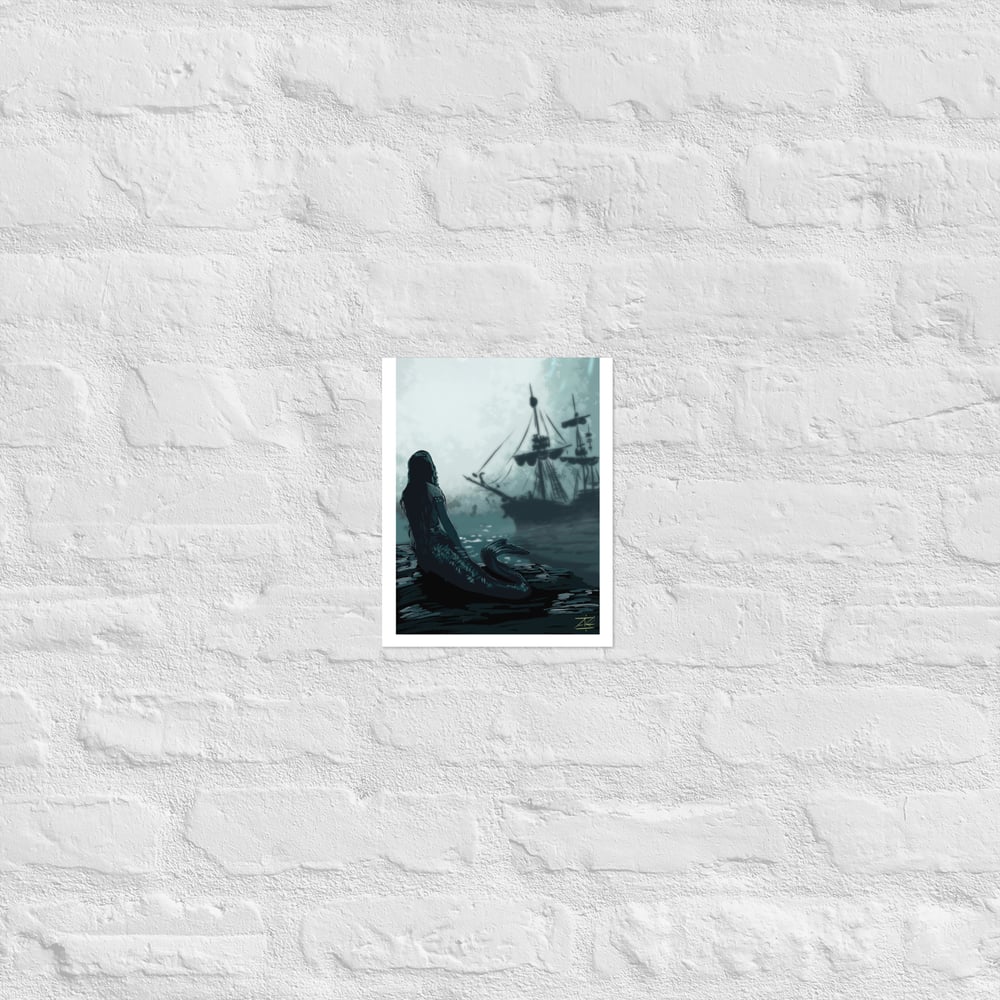 Only the siren sees Poster print