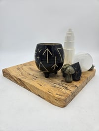 Image 5 of Black magic and Runes Footed Pot