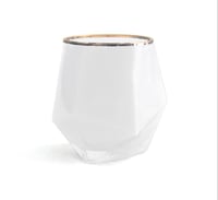 Picasso Gloss White & Gold Trim Luxury Soy Candle