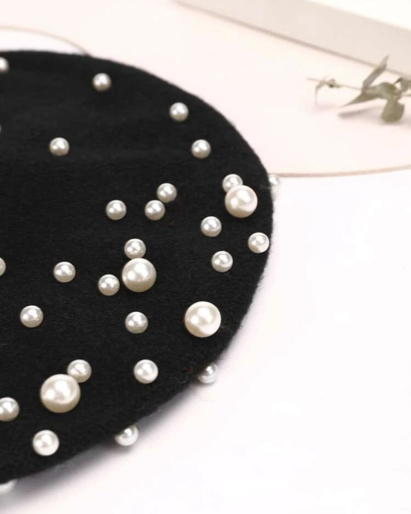 Image of “Pearl Beret Hat”