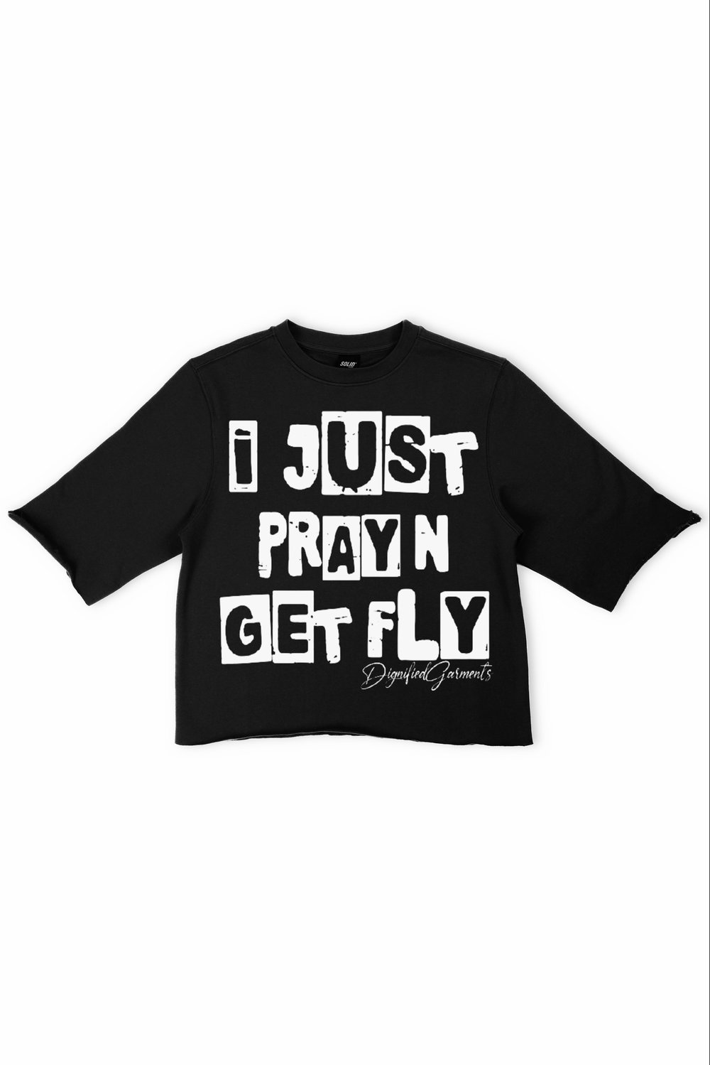 Image of “Pray N Get Fly” Tee (Raven)
