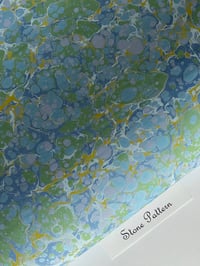 Image 2 of Marbled Paper Bleu de Provence