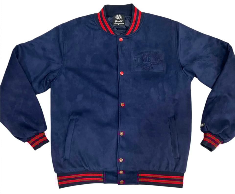 Image of THE ONE SUEDE VARSISTY JACKET