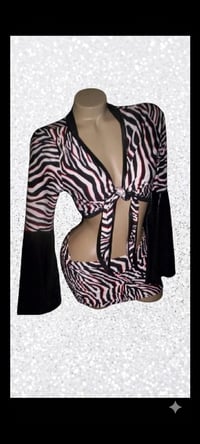 Image 1 of Long Sleeve Skirt or Shorts Set