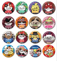 Image 4 of One Piece Mega Cat Project 5th Anniversary Tin Badges! 