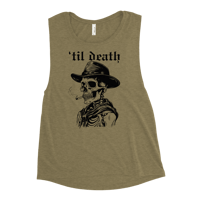 Image 1 of 'til death Ladies’ Muscle Tank