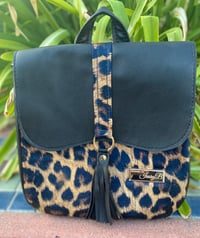Image 2 of Red Bottom Mini Backpack - Leopard
