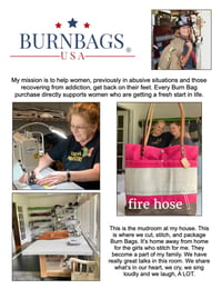 Image 3 of Crossbody Burn Bag- Peony Pink
