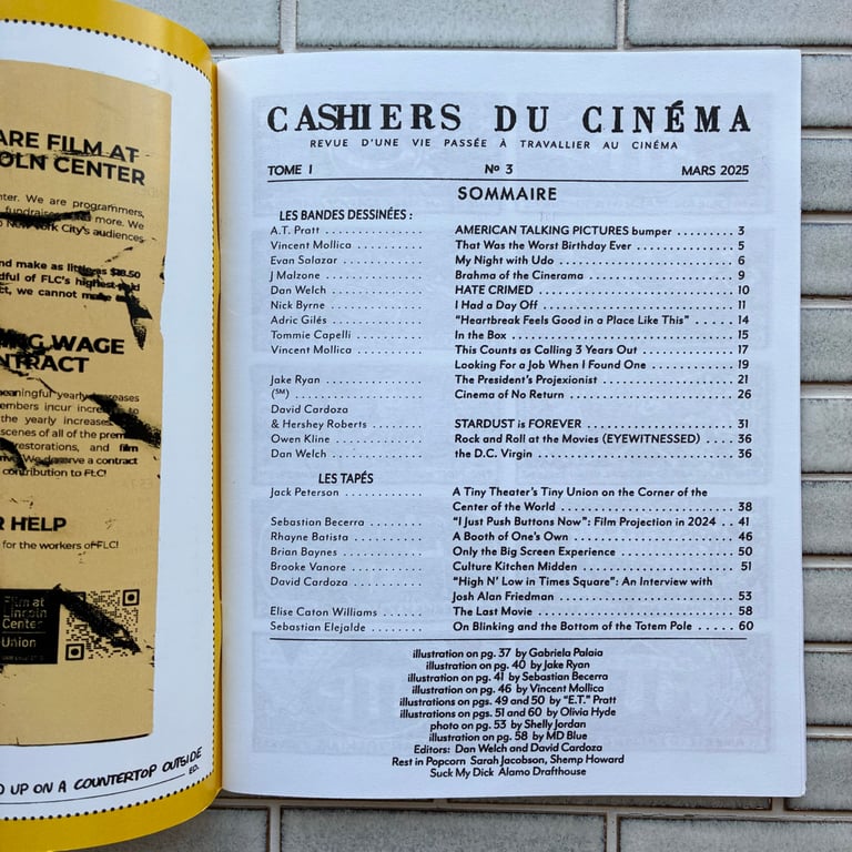 Cashiers Du Cinema by Dan Welch & David Cardoza (#4 OUT NOW!) Image 8