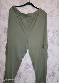 Image 1 of Cargo Pants (Olive)