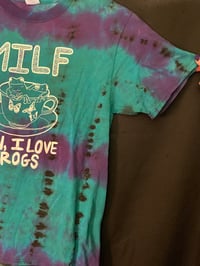 Image 3 of MEDIUM MILF Man I Love Frogs Tie Dye Shirt 3
