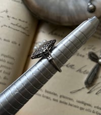 Image 8 of Bague en argent massif et perles, taille 48. vintage