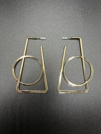 Image 4 of Generic Shape Hoop Earrings 