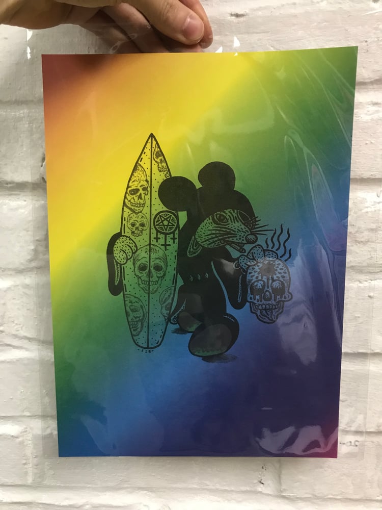 Image of HOT RATS RAINBOW PRINT