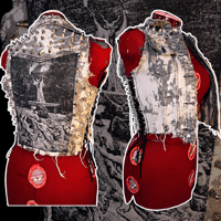 Image 1 of Bleached vest with studs