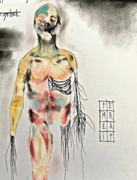 Image 2 of 14x17in. Drawing “Walk It Off”