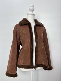 Image 1 of Vintage brown velvet jacket // S