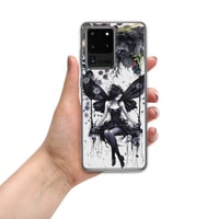 Image 12 of Dark Goth Fairy and Dark Flowers Clear Case for Samsung®