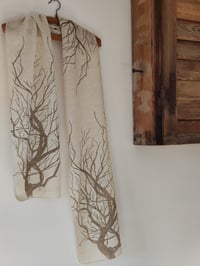 Image 2 of Roots • Hemp scarf natural