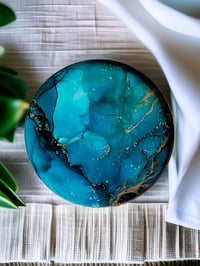 Image 6 of Set of 4 Epoxy Resin Art Coasters 'The Truth'