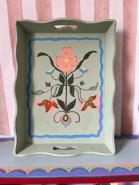 Image 1 of Peach Flower Tray