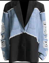 DISTRESSED DENIM JACKET