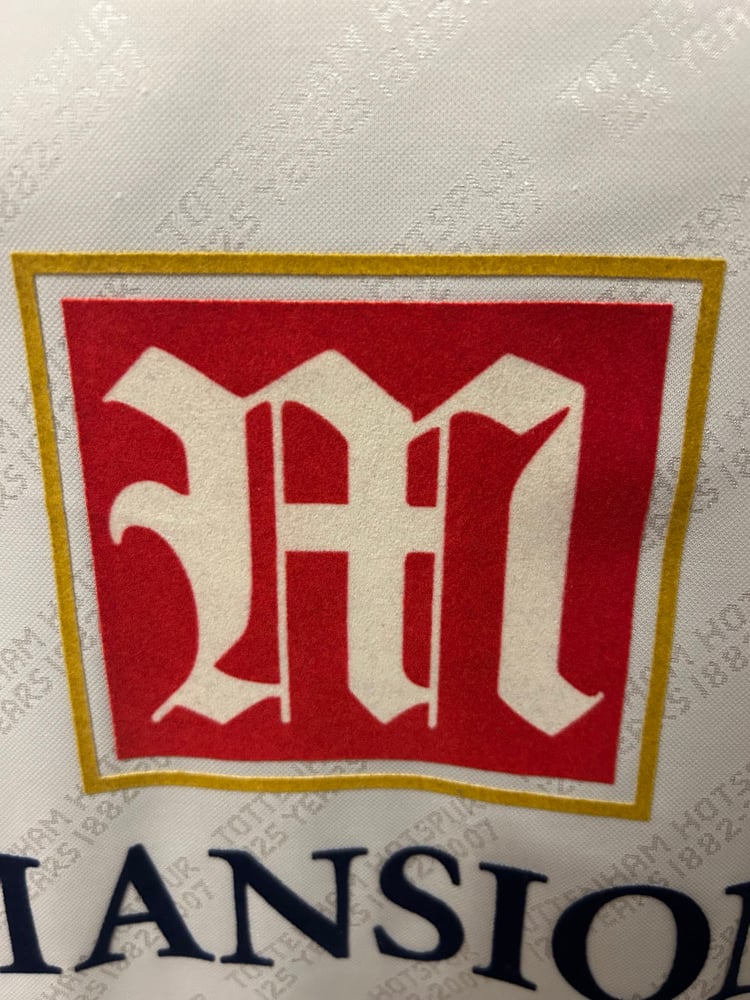 Image of Tottenham Hotspur “BERBATOV 9” 2007/08 125 Years Home Shirt + PL patches (L)