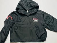 Image 2 of 🌹women’s crop windbreaker - Black