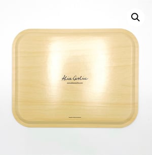 Image of Liberty Fabric Tray - Strawberry Thief Grey