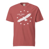 Image 6 of LIVE FREE 1776-  Distressed Unisex garment-dyed heavyweight t-shirt