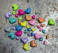 Image 1 of PLUSHIE HEARTS CHARM SET 