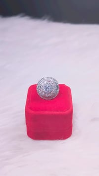 Image 2 of ADR45034_Silver Plating American Diamond Adjustable Ring