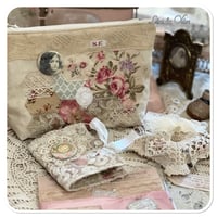 Image 1 of sewing zipper purse pin cushion and needle book