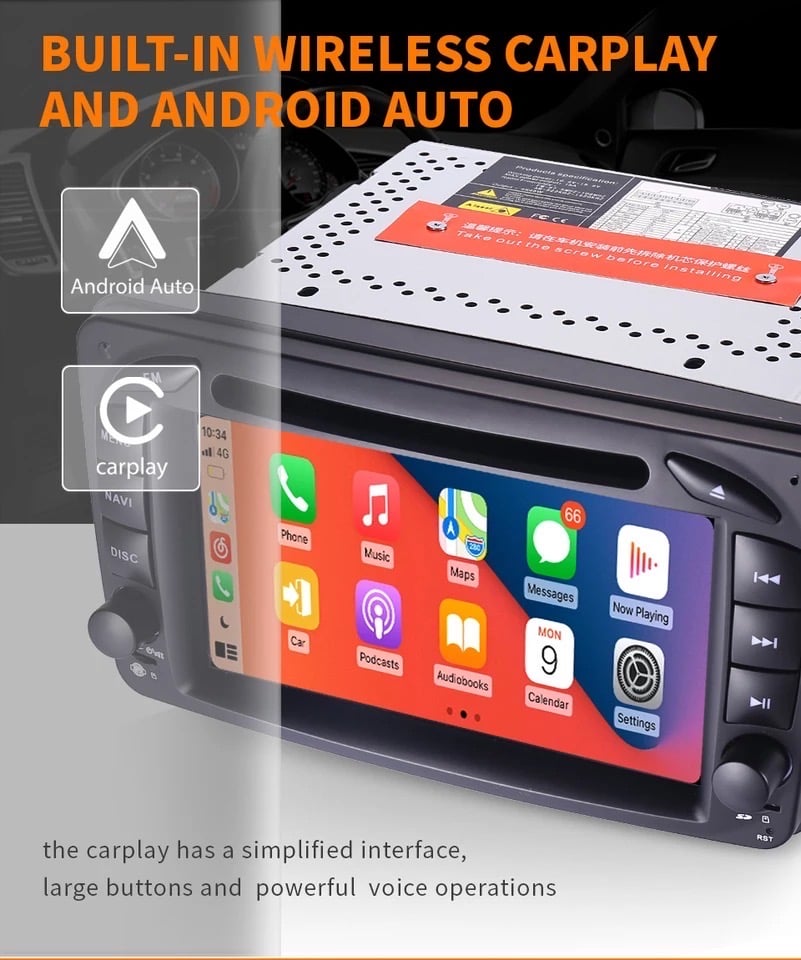 128gb 2 Din für Mercedes Benz W209 W203 W168 ml W163 W463 Android 10  Multimedia Video Audio Radio GPS Navi Head Unit Auto Stereo