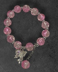 Pink butterfly bracelet 
