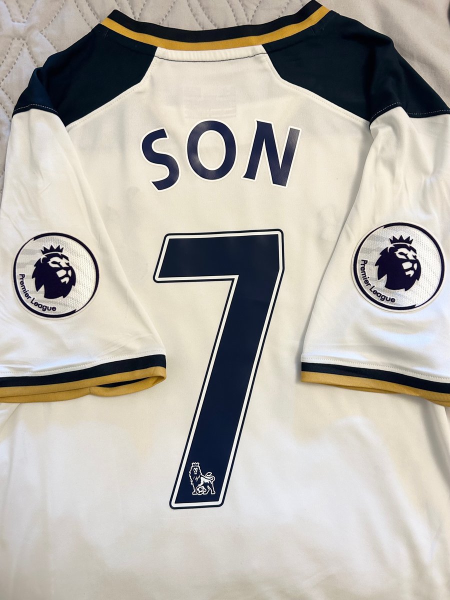 Image of Tottenham Hotspur “SON 7” 2016/17 Home Shirt + PL patches (L)