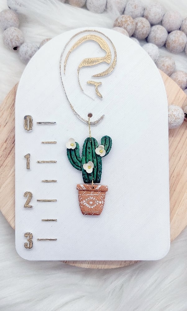 Image of Floral Cactus Dangles 