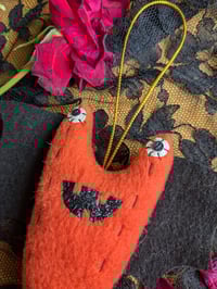 Image 2 of Pumpkin Bat Slug Halloween Decoration