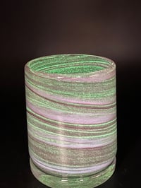 Image 5 of Purple Swirl Rocks Glass (glow in the dark)