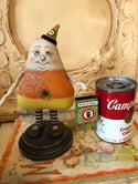 candy Corn Halloween Folk Art creation on candy box