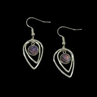 Image 1 of Deep Space-One-Of-A-Kind Abstract Art Earrings