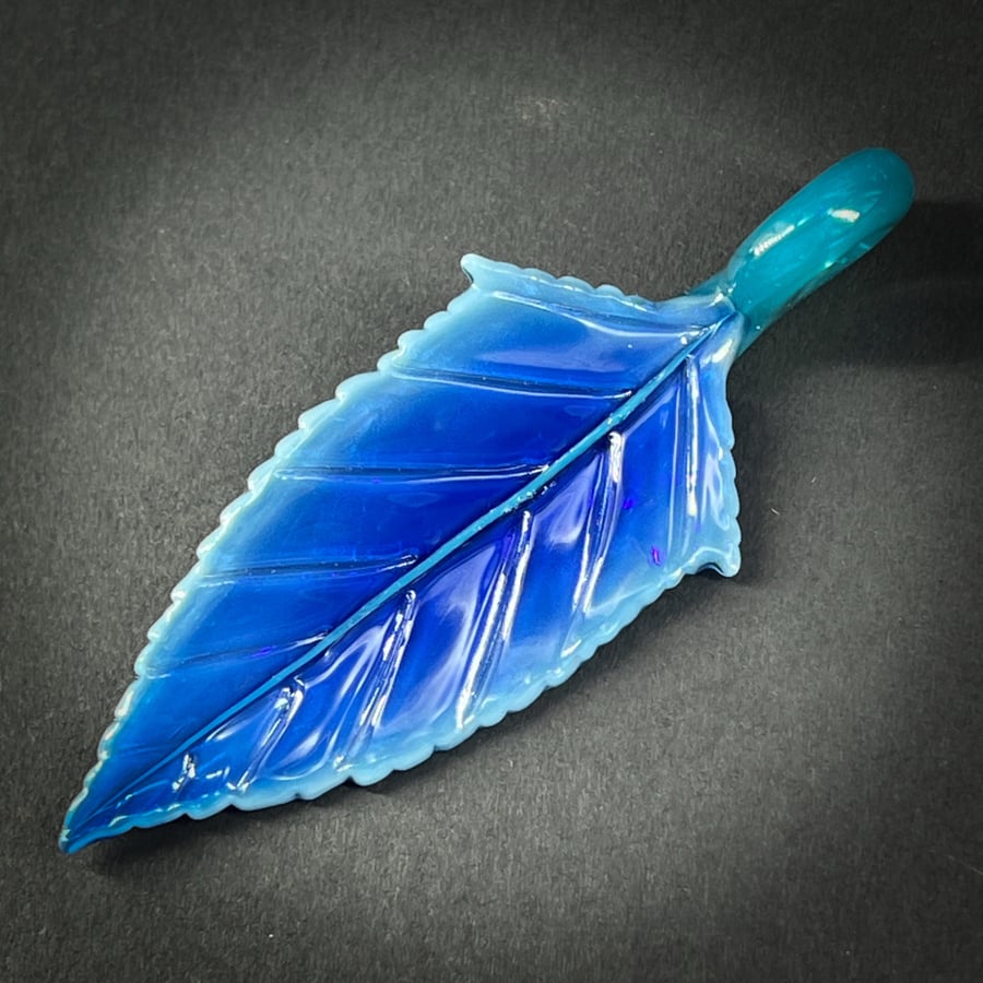 Image of Ice Blue Leaf Pendant