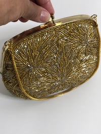 Image 4 of Gold Beaded Wristlet Purse