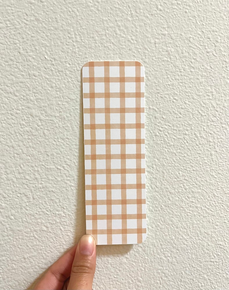 Image of Cottagecore Gingham Bookmark
