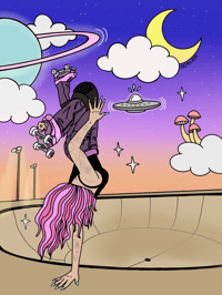 Image 2 of Roller Girl Print
