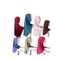 Image 4 of Little Muslimah Overhead Khimar NB-10Yrs