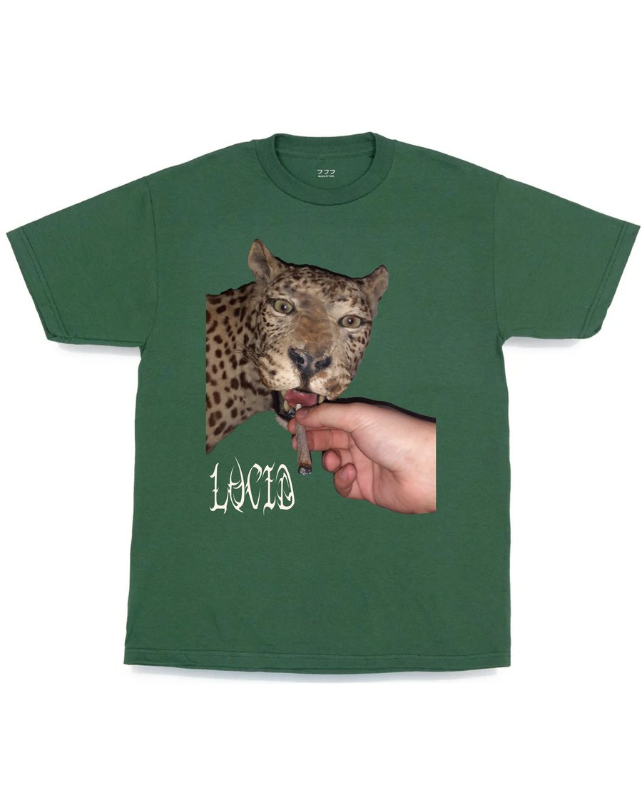 Image of BIG CAT TEE - GREEN