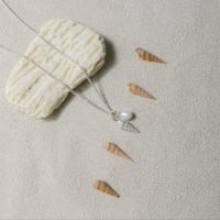Silver Auger Shell & Freshwater Pearl Necklace