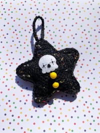 Image 3 of Crochet Skull Clown Ornament