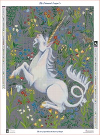 Image 5 of Unicorn Full Size Diamond Painting by Hannah Spiegleman 